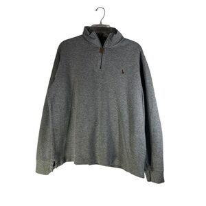 Polo Men's Gray‎ Quarter-zip Pullover Size Large